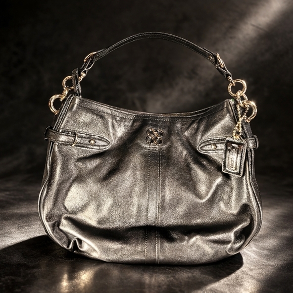 Coach Handbags - Coach Colette Black Shoulder Bag